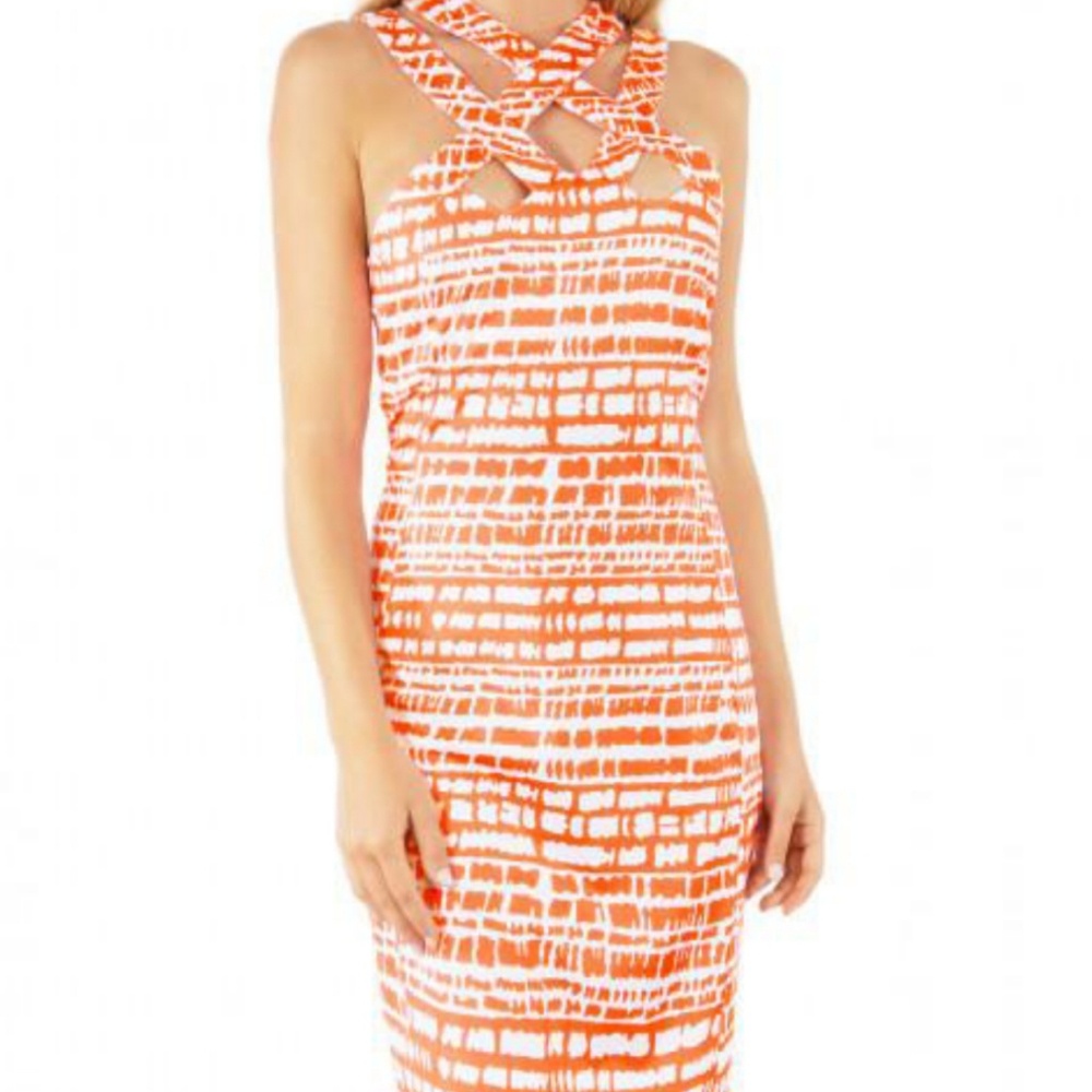 NWT Gretchen Scott Hotsie Totsie Coral Dress